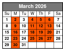Poppy's Sweet Paddle Adventure Near Mount Dora marzo Schedule