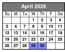 Manatees, Monkeys and Florida Natural Spring Adventure Tour abril Schedule
