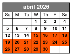 Day Drinking Pontoon Tour with Lunch Stop abril Schedule