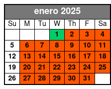 90-Min Tour enero Schedule