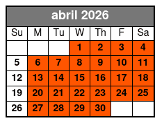 Wild Florida Drive-Thru Safari and Gator Park Admission abril Schedule