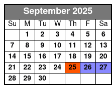 The Winter Park Playhouse septiembre Schedule