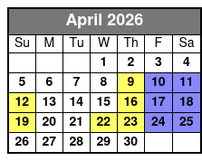 The Winter Park Playhouse abril Schedule