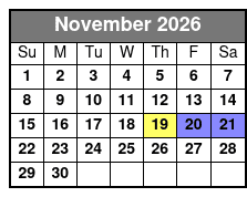 The Winter Park Playhouse noviembre Schedule