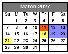 The Winter Park Playhouse marzo Schedule