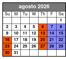 Never Can Say Goodbye agosto Schedule