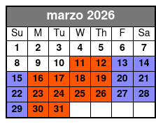 Bill Drill marzo Schedule