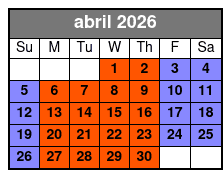 Bill Drill abril Schedule
