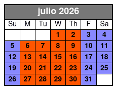 Bill Drill julio Schedule