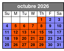 Bill Drill octubre Schedule