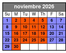 Basic Drill noviembre Schedule