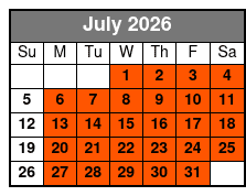 Boggy Creek Daytime Airboat Ride julio Schedule