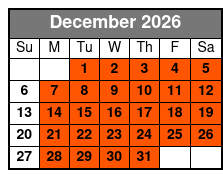 Boggy Creek Daytime Airboat Ride diciembre Schedule