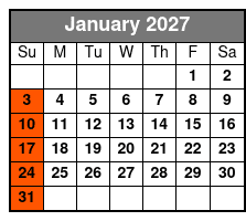 Boggy Creek Daytime Airboat Ride enero Schedule