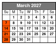 Boggy Creek Daytime Airboat Ride marzo Schedule