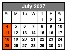 Boggy Creek Daytime Airboat Ride julio Schedule