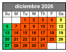 Pirate's Dinner Adventure Orlando diciembre Schedule