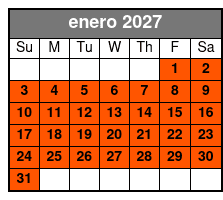 Fun Spot Unlimited Rides Single Day Pass enero Schedule