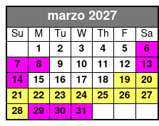 Aquatica Single Day Ticket  marzo Schedule