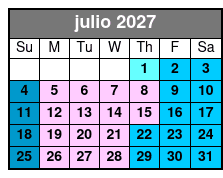 Aquatica Single Day Ticket  julio Schedule
