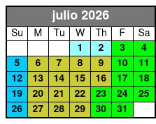Aquatica & Busch Gardens 2 Park 2 Day Combo Ticket July Schedule