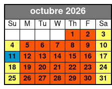 Aquatica & Busch Gardens 2 Park 2 Day Combo Ticket October Schedule