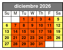 Aquatica & Busch Gardens 2 Park 2 Day Combo Ticket diciembre Schedule