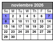 Aquatica & Adventure Island 2 Park 2 Day Combo Ticket November Schedule