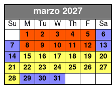 Aquatica & Adventure Island 2 Park 2 Day Combo Ticket  marzo Schedule