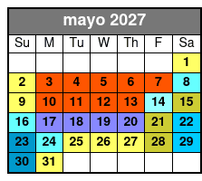Aquatica & Adventure Island 2 Park 2 Day Combo Ticket  mayo Schedule