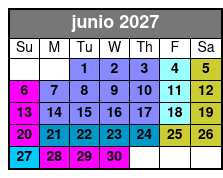Aquatica Fun Card  junio Schedule