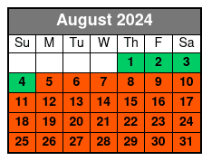 Aquatica agosto Schedule