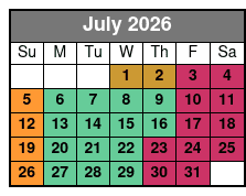 Aquatica julio Schedule