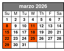 Orlando City Tour March Schedule