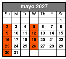 Orlando City Tour mayo Schedule