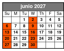 Orlando City Tour junio Schedule