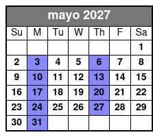 Dolphin Encounter Tour mayo Schedule