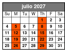 Captain Memos Pirate Cruise julio Schedule
