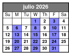 Kennedy Space Center Tour & Airboat Safari julio Schedule