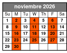 Kennedy Space Center Tour & Airboat Safari noviembre Schedule