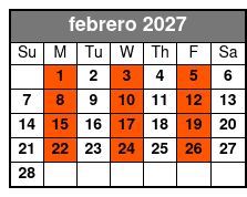 Kennedy Space Center Tour & Airboat Safari febrero Schedule