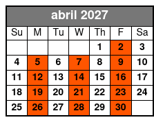 Kennedy Space Center Tour & Airboat Safari abril Schedule
