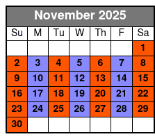 Kennedy Space Center Tours noviembre Schedule