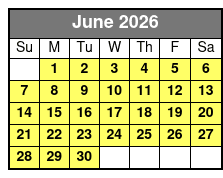 Kennedy Space Center Tours junio Schedule