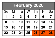 Orlando Airboat Eco Tours febrero Schedule