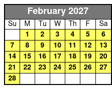 Orlando Airboat Eco Tours febrero Schedule