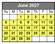 Orlando Airboat Eco Tours junio Schedule