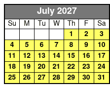 Orlando Airboat Eco Tours julio Schedule