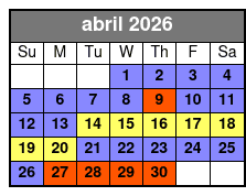 30-Minute Airboat Tour April Schedule