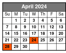 Orlando City Sightseeing Tour abril Schedule